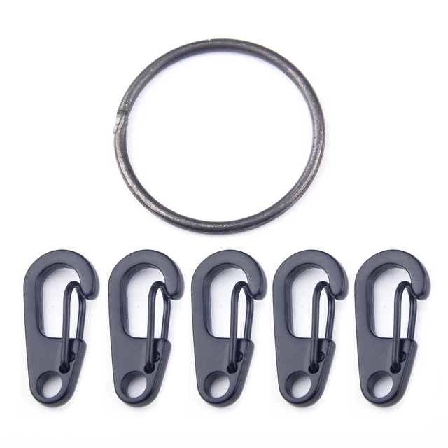 5 stücke Karabiner Mini D-Ring Clip Haken Schnalle & 1 ring Schlüssel Kette  Outdoor Camping - AliExpress