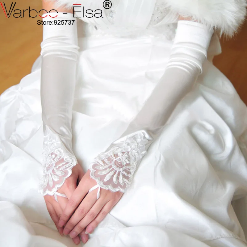 luva de noiva summer fingerless bridal gloves newest satin glove lace