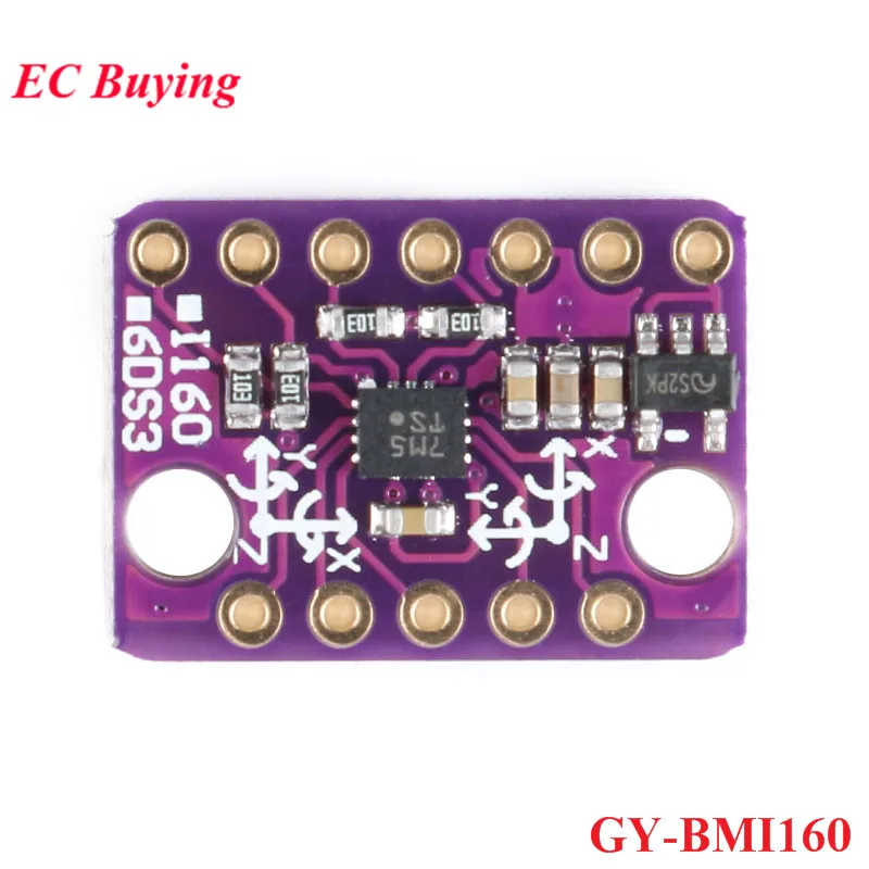 BMI160 GY 6 Axis 6DOF Rate Gyro Gravity модуль датчика акселерометра IIC I2C SPI протокол связи 3
