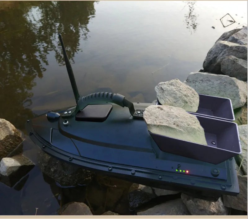 Быстрый Электрический радиоуправляемый рыбацкий катер с дистанционным управлением, рыболокатор, 2 кг, наживка, лодка, загрузка, 2 шт., танки с двойными моторами, озеро, море, рыбалка