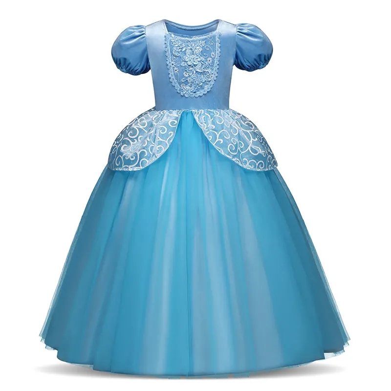 Детское платье принцессы для ролевых игр для девочек, одежда для косплея Анны и Эльзы, Детский карнавальный костюм на Хэллоуин, платья для девочек - Цвет: Style 2