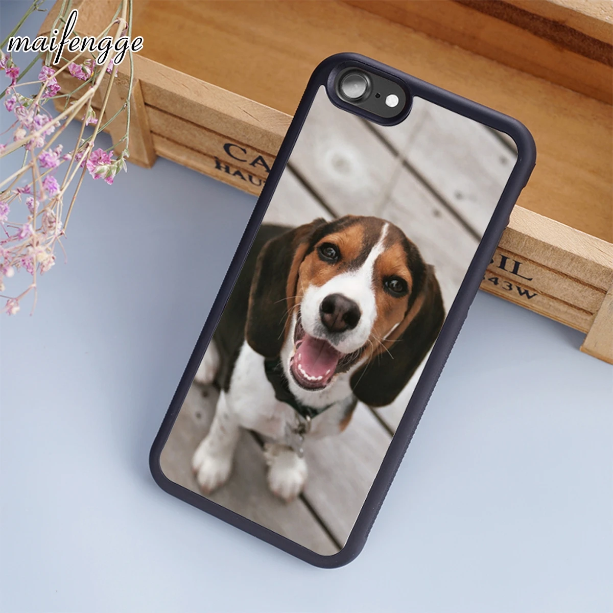 Maifengge чехол для телефона iPhone 5 6 6s 7 8 plus X XR XS max 11 12 Pro Samsung Galaxy S7edge S8 S9 S10 Бигль Щенок
