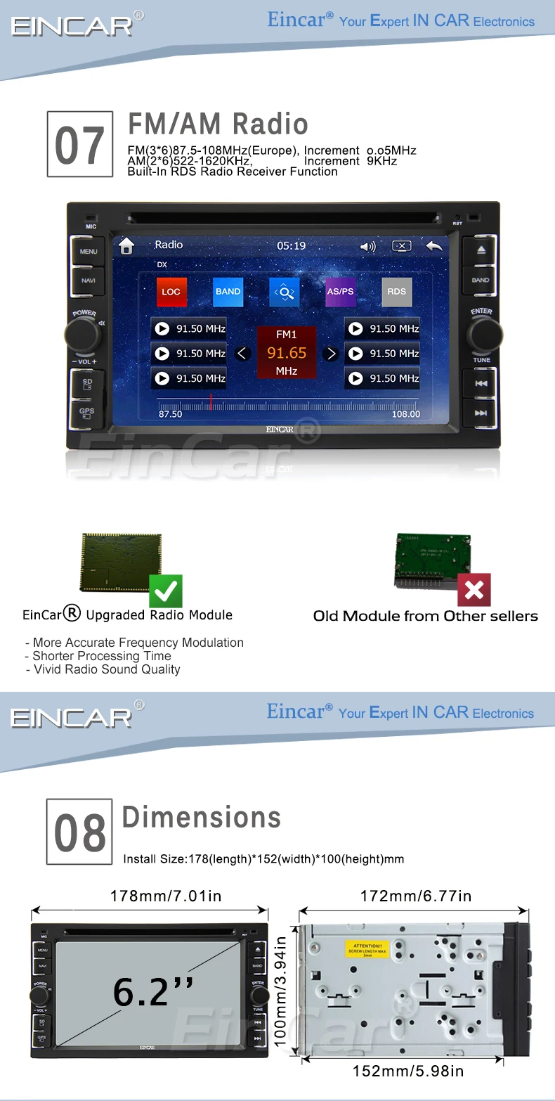 Excellent 7" Double 2DIN Car DVD MP5 Player Bluetooth Touch Screen Stereo Radio Support HD 1080P Video Autoradio In Dash Head Unit GPS NAV 2