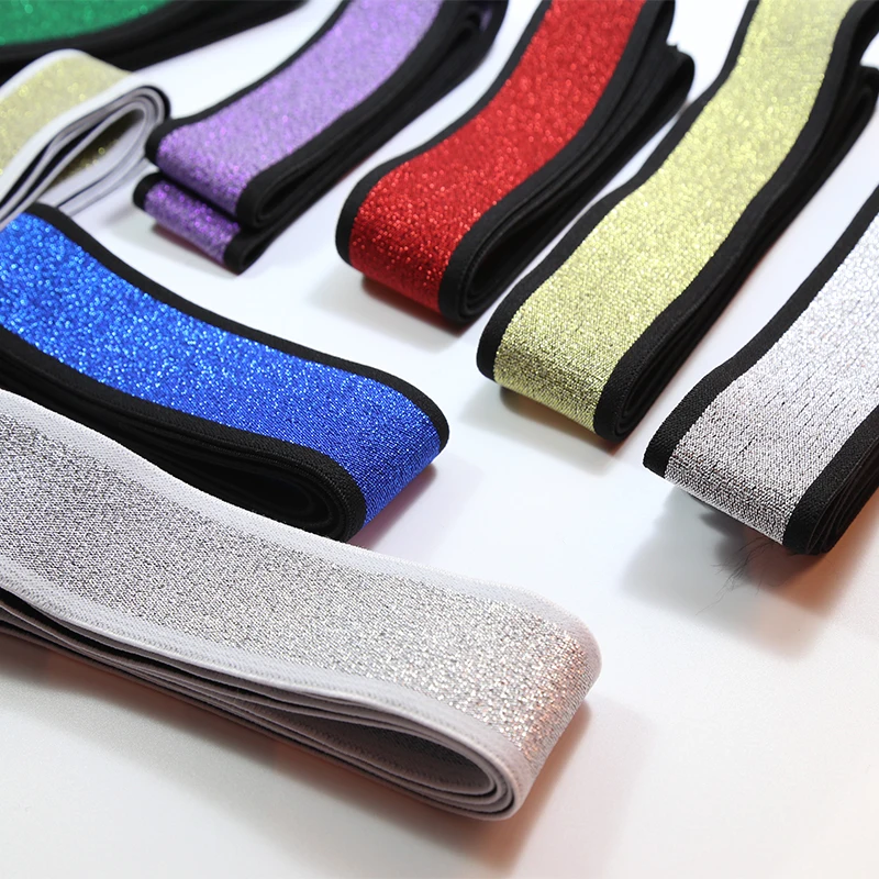 

3.8cm double twill loose tight elastic rope flat rubber band waist elastic band with accessories webbing