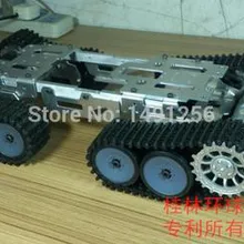 Большая! 4 WD Преодоление препятствий бак шасси автомобиля/высокий крутящий момент, металл, Структура, большая нагрузка/умный Танк шасси автомобиля для "сделай сам"