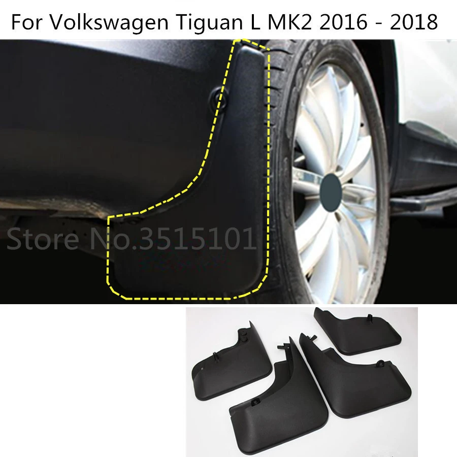 JKL Car fender For Car Mudflaps Auto Splash guard Fender for 2017 2018 2019 Edition Volkswagen Passat GT GTE R-Line,2019VWPassatGTE Mudguard accessories