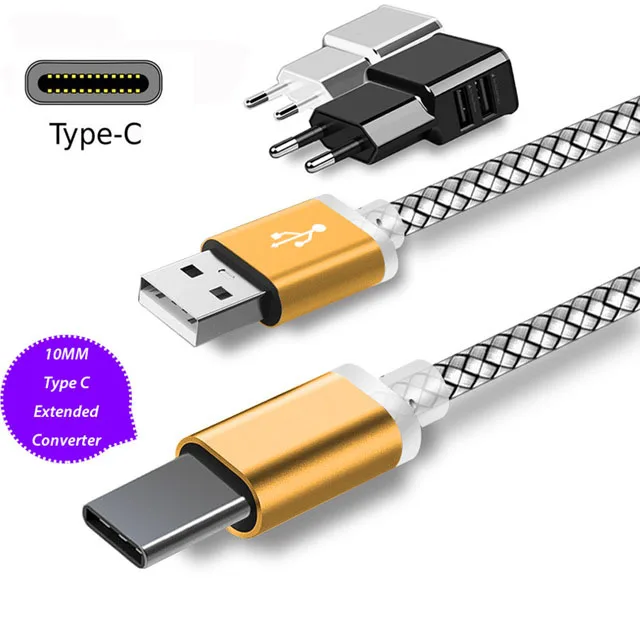 10mm Long USB Type C Charge Cable USB C Charging Cable Cavo Tipo C Usbc