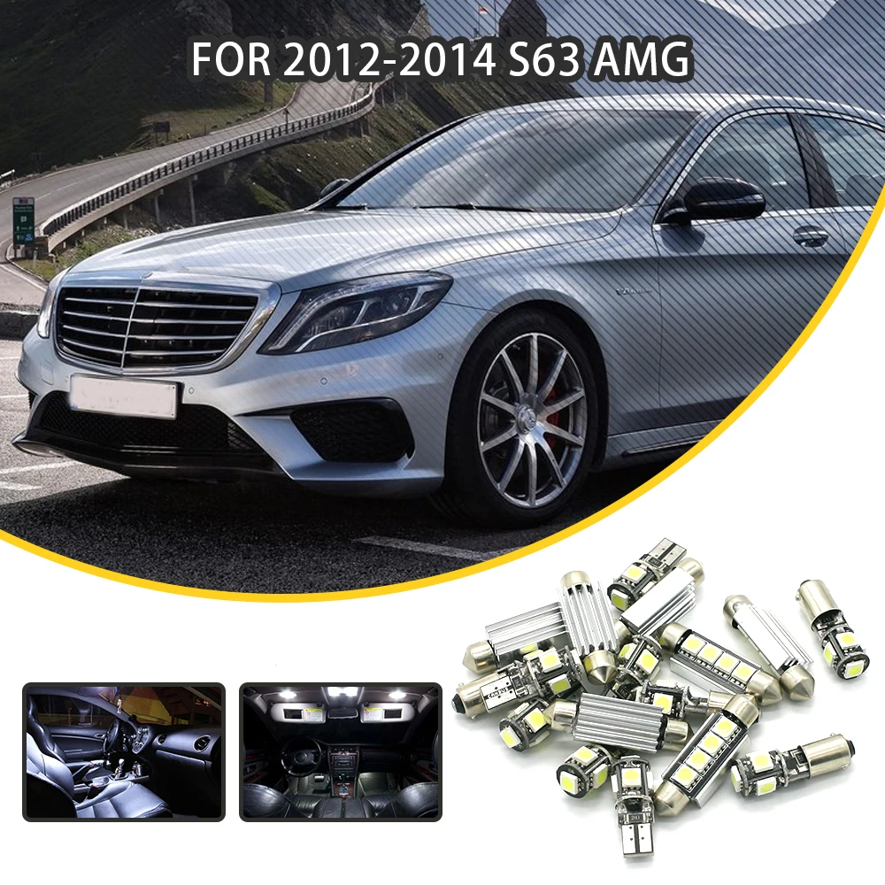 JGAUT для 2012 2014 Mercedes Benz S63 AMG 10 шт. Белый Красный Автомобильный светодиодный