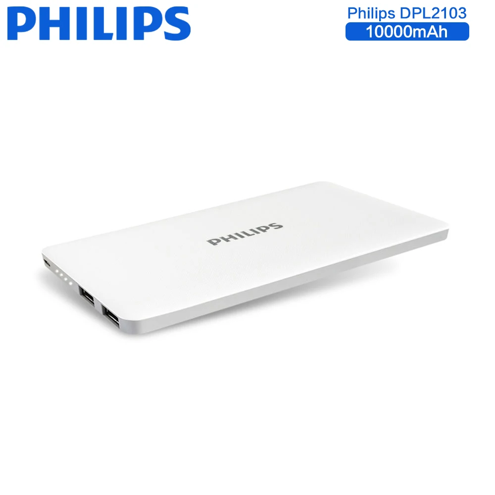 imágenes para Philips externa universal 10000 mah banco de potencia dual usb ultra delgada cargador de batería de reserva para iphone 6s 7 plus samsung galaxy S8 imágenes para Philips externa universal 10000 mah banco de potencia dual usb ultra delgada cargador de batería de reserva para iphone 6s 7 plus samsung galaxy S8