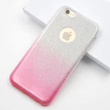 

Luxury Hybrid Glitter Phone Case For iPhone 5 5s Soft TPU Silicone + Plastic Cover For iPhone 6 6s 7 8 Plus X Mobile Shell Coque