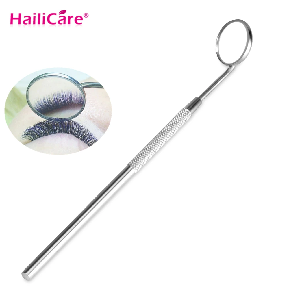 

Stainless Steel Eyelash Extension Mirror Compact Pocket Mirror Without Magnifying False Eye Lashes Make Up Tools Accessories