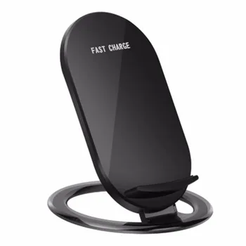 

Universal N900 9V/1.5A Wireless Fast Charger Stand Holder With LED Indicator Light 2-Coils 15W Fast Charging Pad Stand