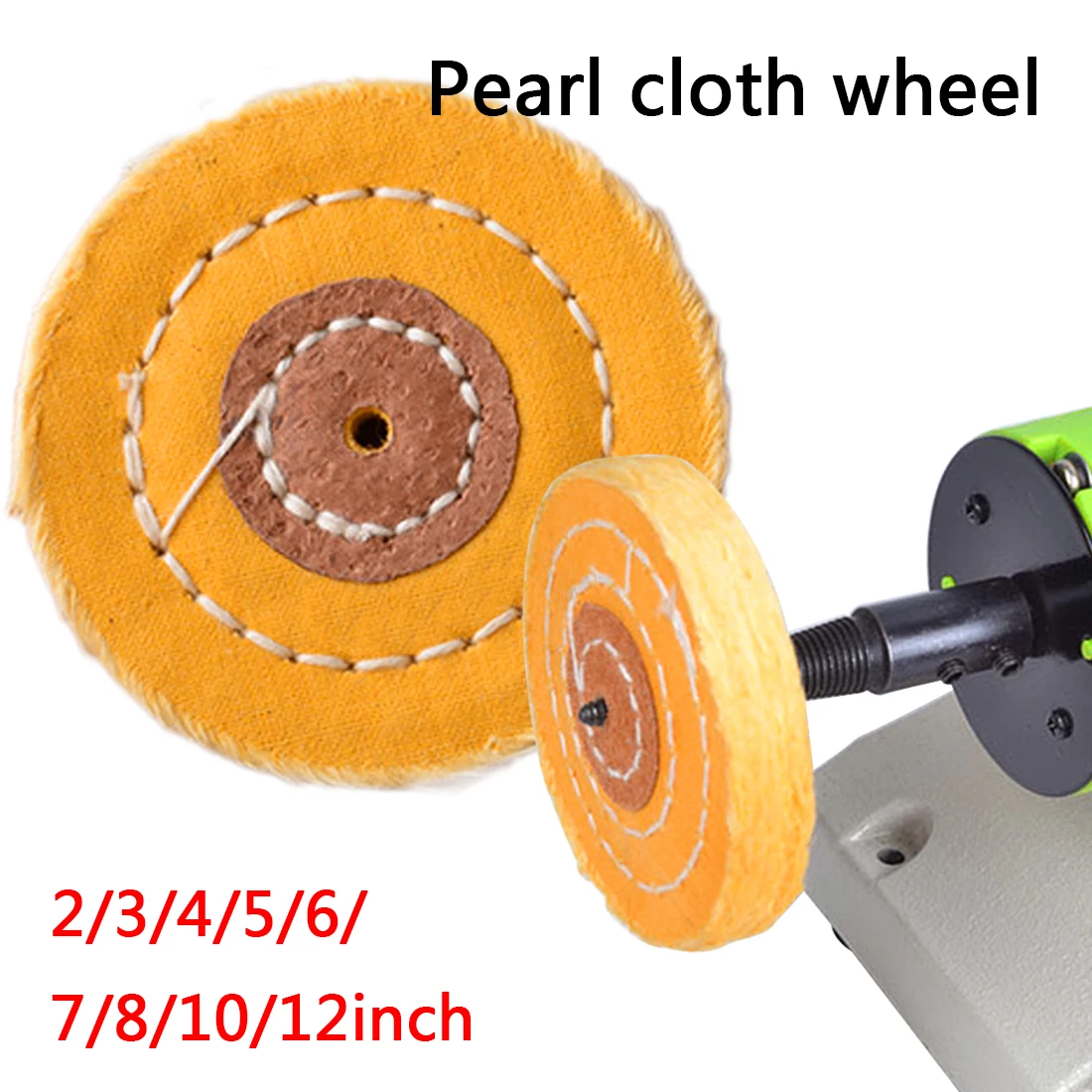 Yellow Cotton Polishing Wheel 50 300mm Gold Silver Jewelry Mirror