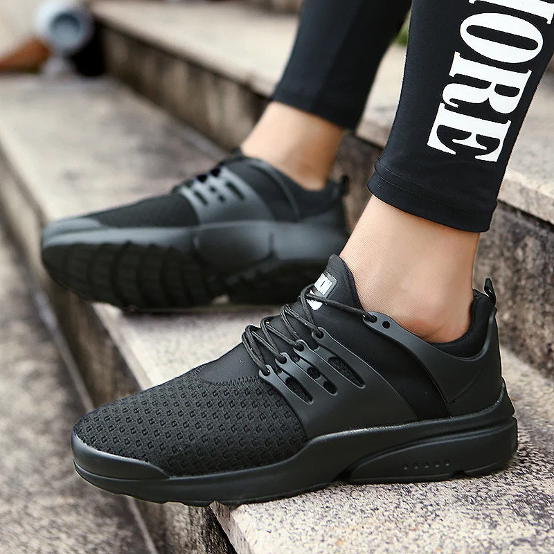 AGUTZM Mesh Shoes for Men Work out Lace Up Black Red Comfortable Light weight Casual sPU Sole New Style Brand Sapatos casuais AGUTZM Mesh Shoes for Men Work out Lace Up Black Red Comfortable Light weight Casual sPU Sole New Style Brand Sapatos casuais