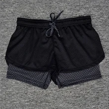 2 в 1, унисекс, летние шорты для йоги, сетчатые, дышащие, женские короткие брюки для девочек, для бега, спорта, фитнеса, одежда#4JU24