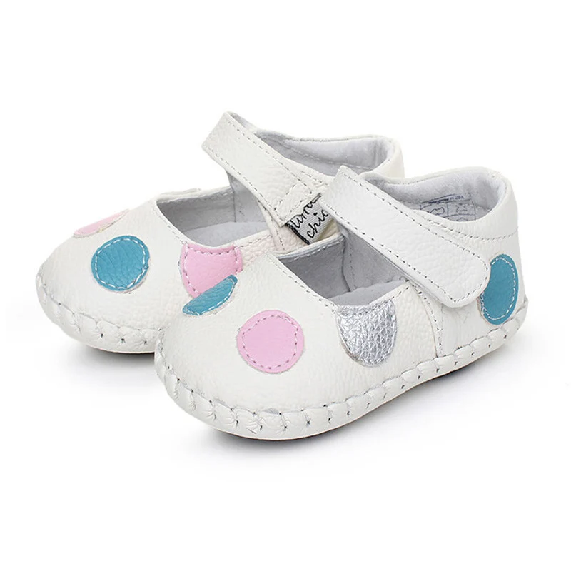 Baby Footwear Spring Autumn Genuine Leather Shoes Baby First Walkers Infant Toddler Soft Sole Shoes Princess Non-slip Shoes