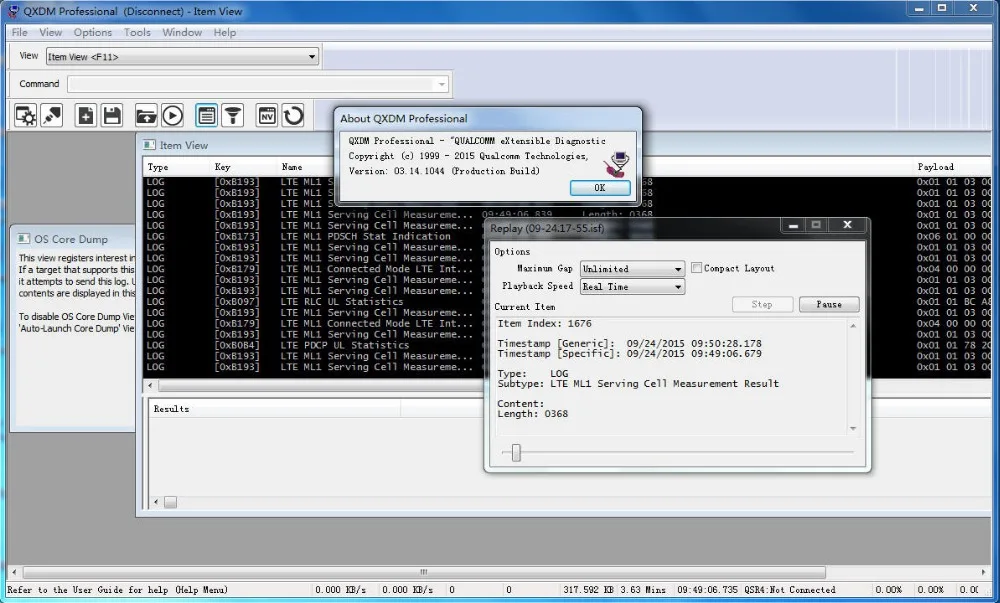 Qxdm uses kblasem