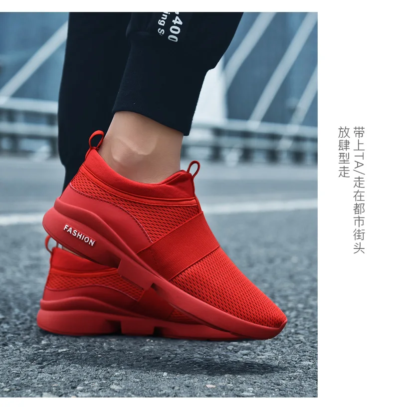 Red Shoes Mesh Casual Shoes Couple Lover Lightweight Running Shoes Big Plus Size Sneakers 46 Summer Breathabl Footwear (5)