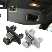 Черный/серый пластик авто солнцезащитный козырек клип держатель крюк подставка для Audi A1 A3 A4 A5 Q3 Q5 TT интерьер 8W0857562A4PK
