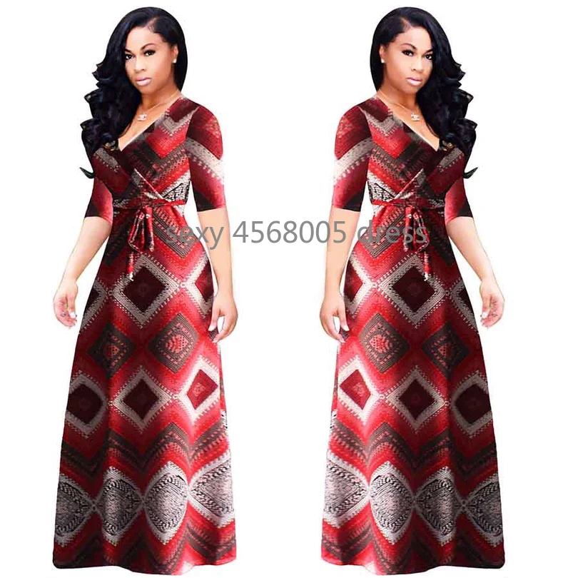 

new style African Women clothing Dashiki fashion classic Print elastic cloth dress Plus size L XL 2XL 3XL 4XL 5XL
