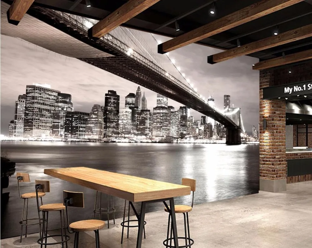 Beibehang papel de parede mural adesivo da