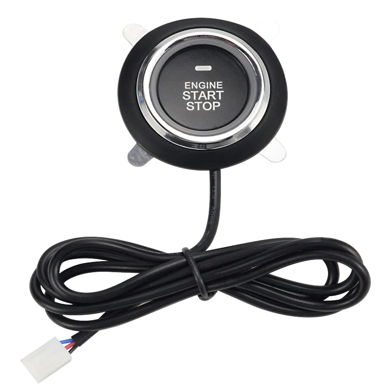 12V Car Alarm One Start Stop Button  auto Engine Push No RFID Lock Keyless Entry System  Lock Anti-theft System RU In Stock