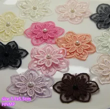 1 piezas de encaje de flores bordado parche de tela bolsa de ropa camiseta de vacaciones vestido de noche Jeans abrigo decoración reparación Applique diy(China)