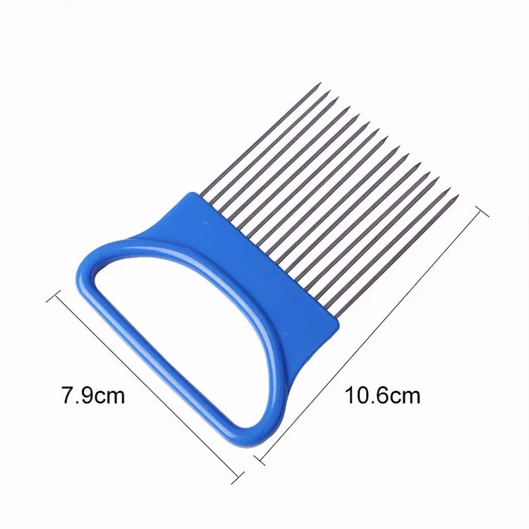 1 шт. Легкий лук/резак для томатов подставка для овощей вилка нержавеющая сталь слайсер иглы Кухонные гаджеты