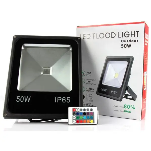 

Led Flood Light Outdoor Spotlight Floodlight 10W 20W 30W 50W Wall Washer Lamp Reflector IP65 Waterproof Garden 220V RGB Lighting