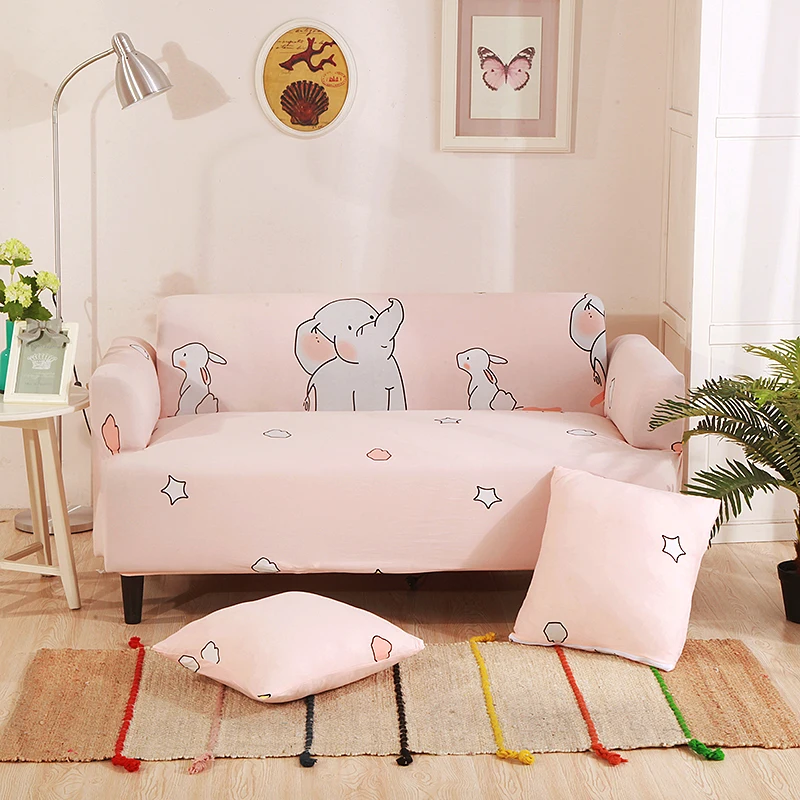 cheap Baby Elephant Slipcover Sofa Cover Tightly All Inclusive Wrap Single Double Three Four Seat Sofa Cover Elasticity Sofa Cover 1pc