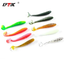 FTK 5Pcs Fishing Lures 7cm/2.8g Synthetic Baits Wobblers Smooth Bass Lures Shad Carp Silicone Fishing Smooth Baits Fishing Deal with