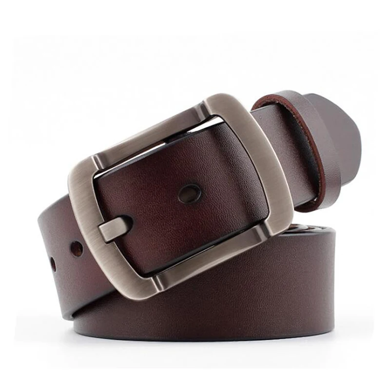 

Men's Belt Cow Leather Belt Men Fashion Male Genuine Leather Strap Luxury Buckle Casual Business Belt Gift For Husband Boyfriend