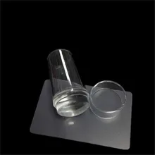 Набор для дизайна ногтей штамп штамповка силиконовый с колпачком скребок лак изображение печатная пластина шаблон Пластиковый перенос маникюрные инструменты набор