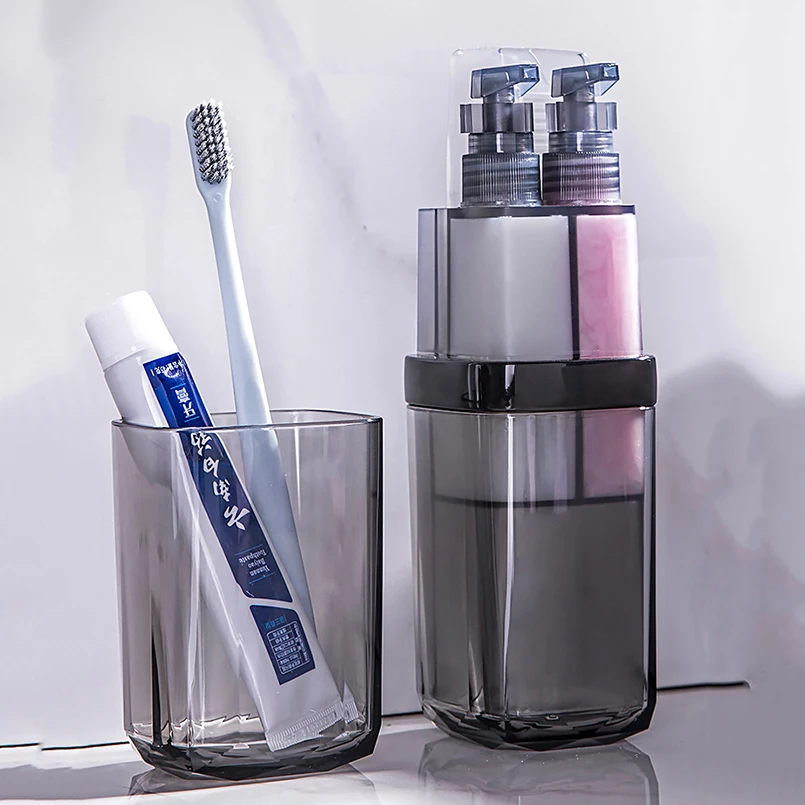New Travel Wash Cup Portable Travel Toiletries Toothpaste Toothbrush Partition Storage box Outdoor Bathroom Accessories Sets
