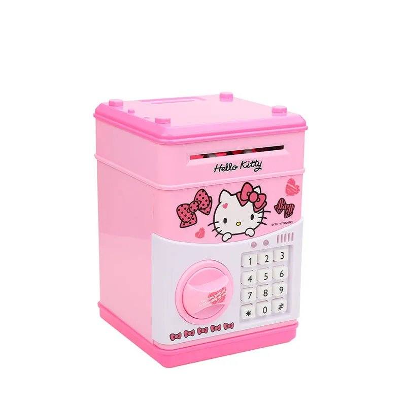 100FUN Hello Kitty Электронный копилка мини Банкомат Сейф пароль для детей Детские