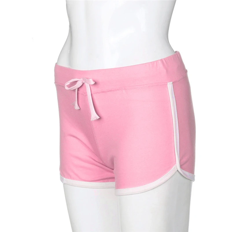 Women Yoga Shorts Summer Pants Women Sport Shorts Gym Workout Waistband Skinny Yoga Elastic Shorts #FS#4JU24 (26)