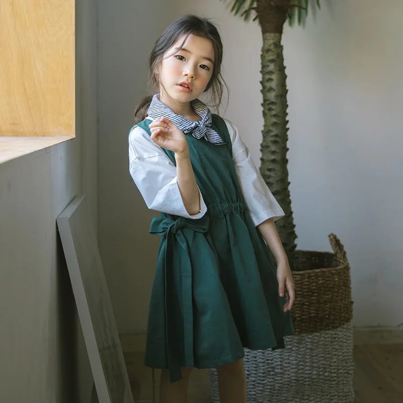 

New 2019 Children Princess Dress Pure Cotton Girls Sundress Baby Girls Dresses Kids Casual Clothes for Toddler Teenage,#3777