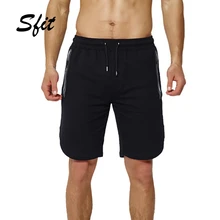Sfit Лето Для мужчин спортивный Повседневное эластичный пояс низкие серфинг Домашняя одежда пляж тонкий Фитнес разрезом сбоку пляжные шорты для плавания