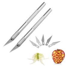 1 Набор, нескользящая ручка для украшения торта, скульптурная паста, выпечка печенья, Кондитерские резаки с 6 лезвиями, нож, инструменты для украшения торта