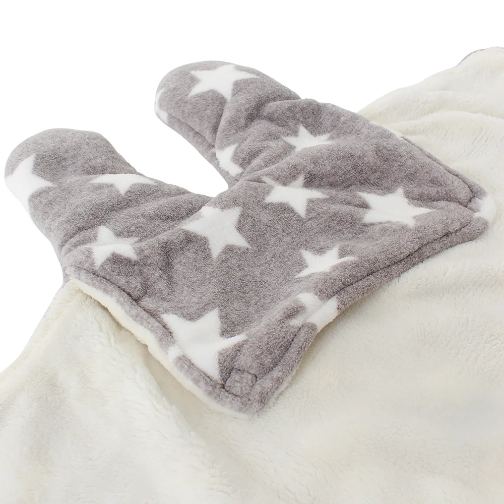 Детское Пеленальное Одеяло-конверт для новорожденных, зимний теплый спальный мешок в коляску, пеленка-кокон для детей
