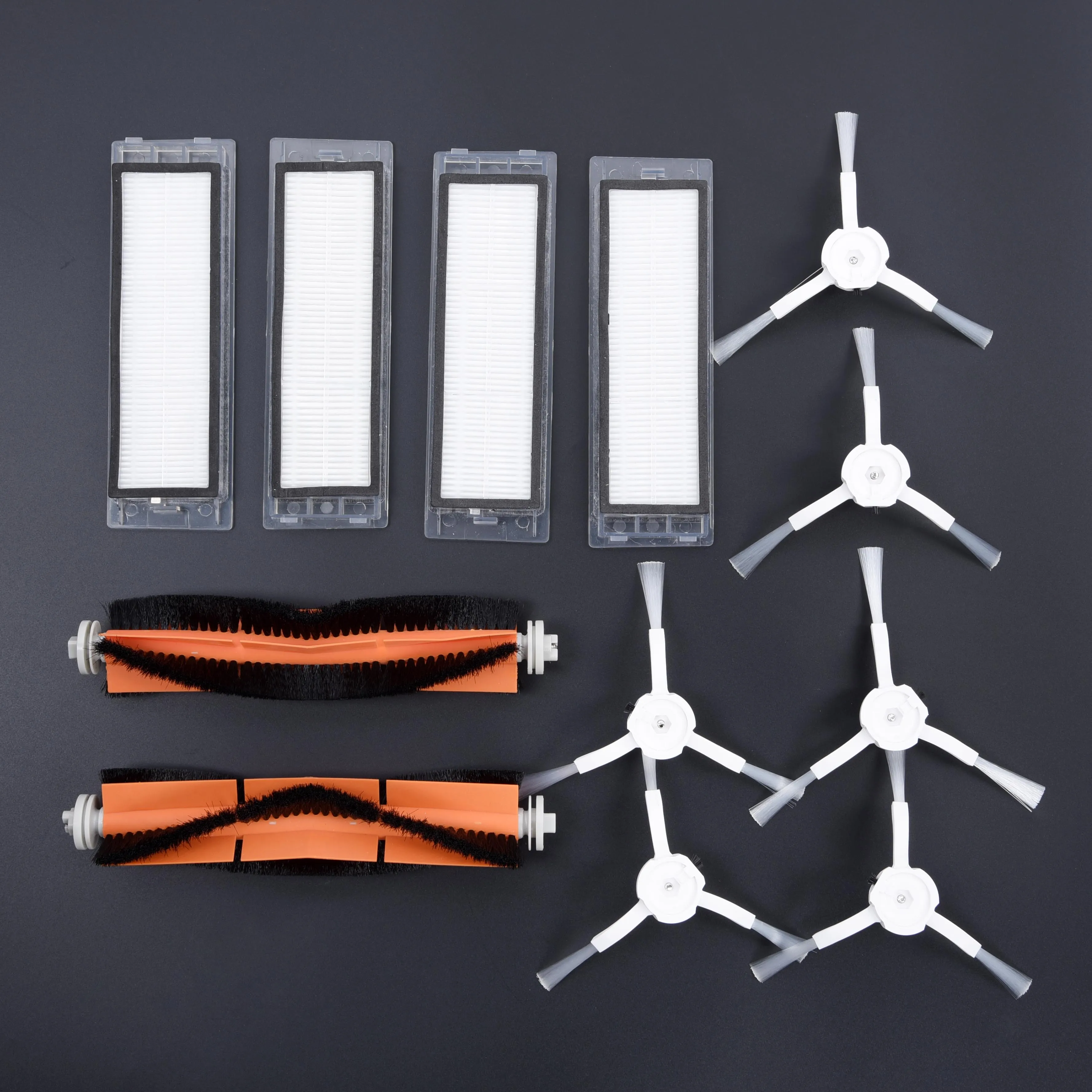 12X фильтр+ Боковая щетка+ основная щетка для Xiaomi/Roborock S50 части пылесоса