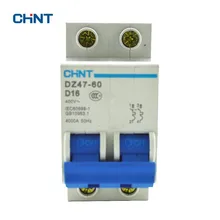 CHINT 2P Miniature Circuit Breaker Mini Circuit Breaker DZ47-60 2P D16 Residual Current Circuit Breaker