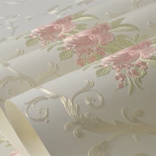 Обои высокого качества для гостиной, спальни, Полный рулон обоев, 3d, розовый, желтый, домашний декор, papel de parede