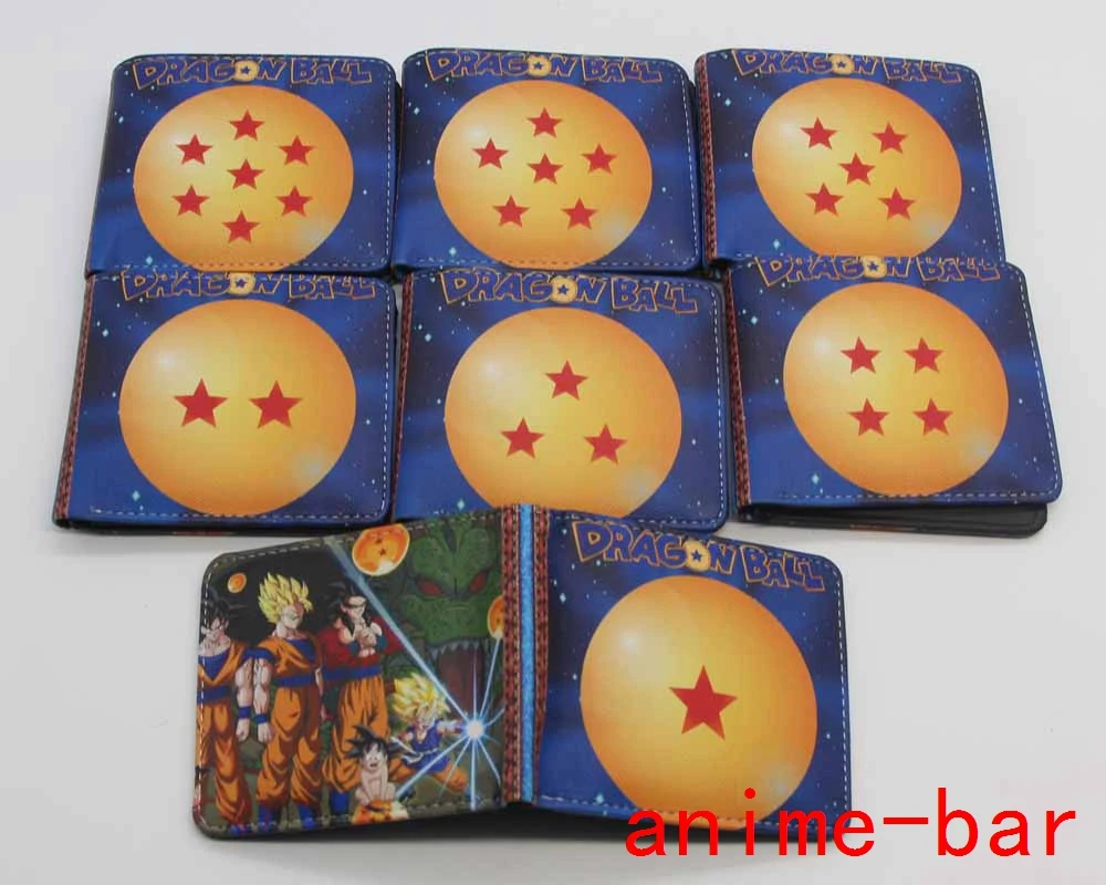

Anime Dragon Ball Dragonball Z Bifold Wallet Cosplay Son Goku Super Saiyan DBZ Short Purse Photo Card Holder Studend Wallets