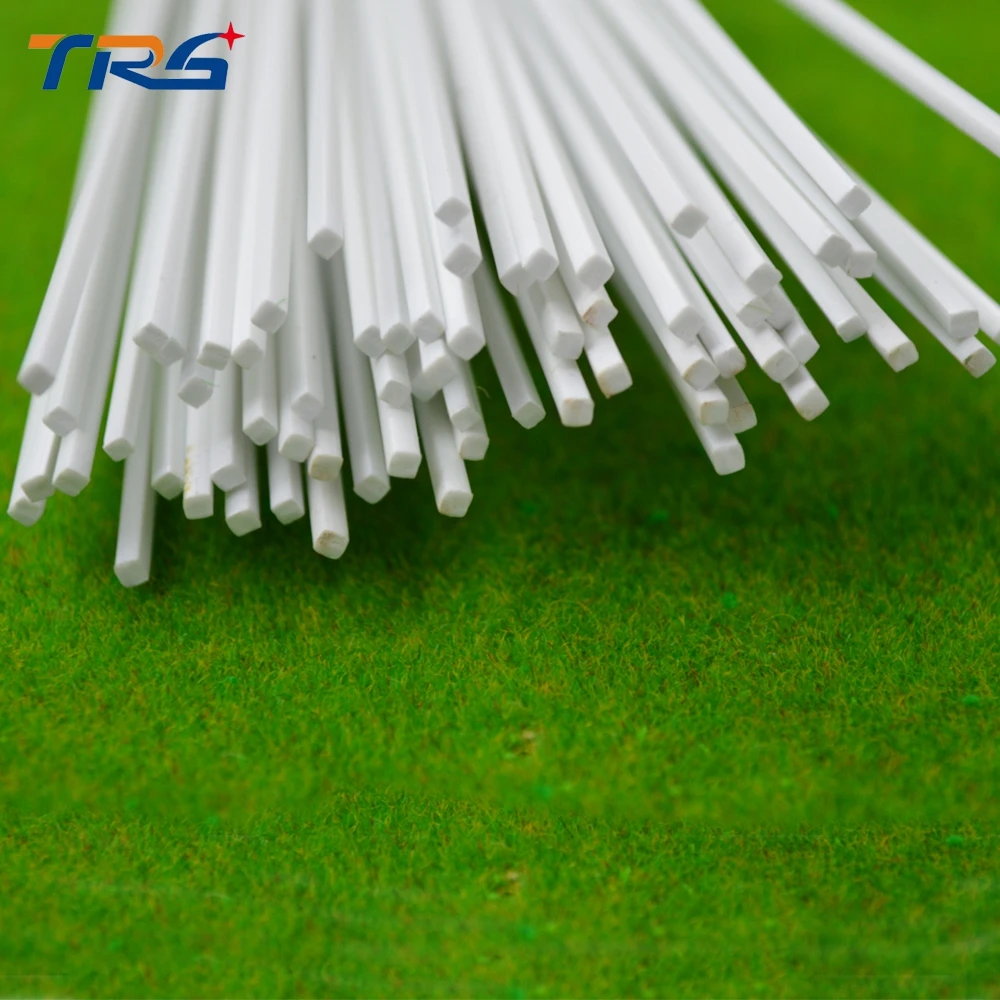 

100pcs 1.5*1.5mm Square Rod ABS Plastic pipe JYG-1.5 50cm length