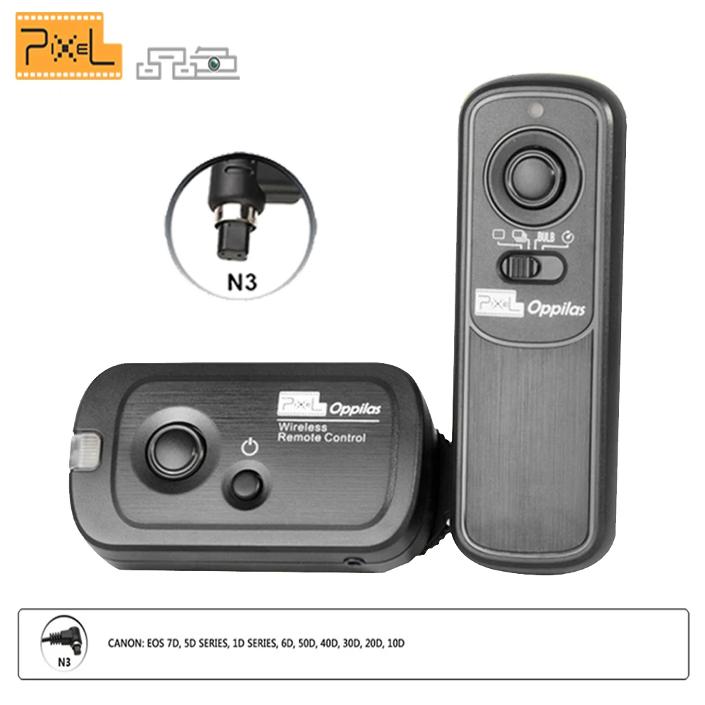 

Pixel RW-221 N3 Wireless Shutter Release Remote Control for Canon EOS 7D 5D Mark Iii 6D 50D 40D 30D 20D 10D 5d3 5d2 DSLR Camera