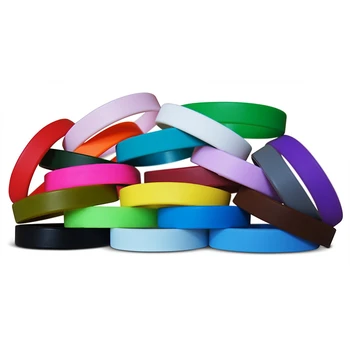

300pcs Multi-Color Blank blue brown dark green gray lavender light blue sport silicone wristband bracelet shipping by DHL