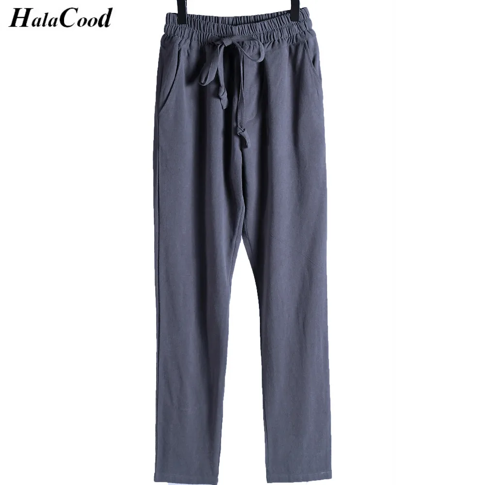 

Fashion New Quality China Effort Spring Autumn Men's Trousers Cotton Linen Pants Sweat Pants Straight Loose Men's Casual Pants