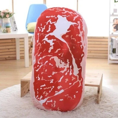 Dorimytrader Pop Simulation Korea Pork Plush Pillow Toy Large Soft Fat Meat Cushion Doll Decoration 100x50cm 130x65cm