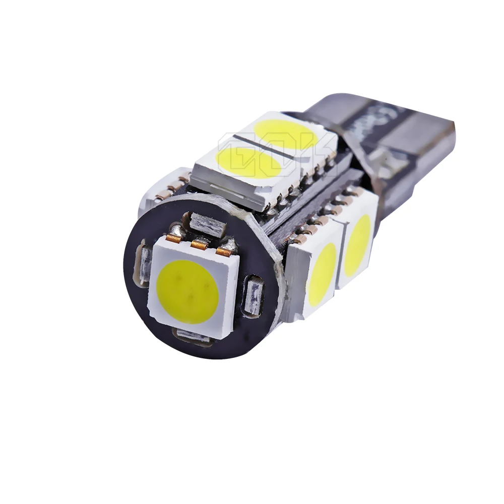 Автомобильные светодиодные лампы Canbus w5w T10 9led W5W 194 t10 9SMD 5050 50 шт./лот 2 DIN бесплатная